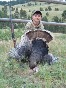 Youth with his prize turkey hunt